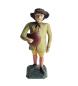 Preview: Antique grulich crib figurine, Gift bringer with bread, around 1900 (10 cm)