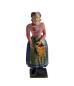 Preview: Antique grulich crib figurine, Gift bringer with basket, around 1900 (10 cm)