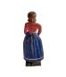 Preview: Antique grulich crib figurine, Gift bringer with basket, around 1900 (10 cm)