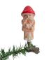 Preview: Antique glass dwarf / gnome on clip, lauscha around 1920