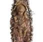 Preview: Antiker Sebnitzer Christbaumschmuck, Korb mit Baby Jesus um 1890/1900