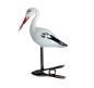 Preview: Storch aus Milchglas auf Zwicker um 1920
