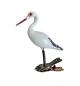 Preview: Milk glass stork on clip, around 1920