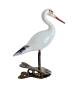 Preview: Milk glass stork on clip, around 1920