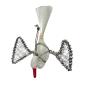 Preview: Antique Christmas tree ornament, swan with wire wings around 1920
