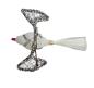 Preview: Antique Christmas tree ornament, swan with wire wings around 1920