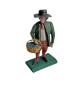 Preview: Antike Grulicher Krippenfigur / Gabenbringer mit Korb Früchten um 1900 (7 cm)
