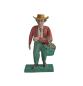 Preview: Antike Grulicher Krippenfigur / Gabenbringer mit Korb um 1900 (7 cm)
