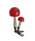 Preview: Pair mushrooms on clip, fly agaric, lauscha around 1920