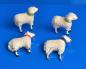 Preview: 4 German putz wooly sheep, around 1930
