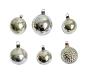 Preview: 6 different glass baubles, indent kugel, Lauscha around 1920
