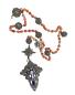 Preview: Rosenkranz filigran aus Silber, Kreuz mit Emaille, 19. Jahrhundert