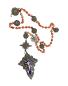 Preview: Rosenkranz filigran aus Silber, Kreuz mit Emaille, 19. Jahrhundert