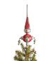 Preview: Vintage Christmas tree topper with silver baubles