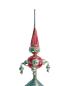 Preview: Vintage Christmas tree topper with silver baubles