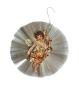 Preview: Ornament aus Glasseide mit Engel Oblate um 1920
