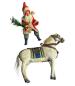 Preview: Antiker Nikolaus / Weihnachtsmann auf Pferd