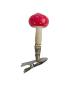 Preview: Antique mushroom / fly agaric on clip, lauscha around 1920