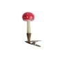 Preview: Antique mushroom / fly agaric on clip, lauscha around 1930