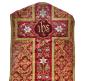 Preview: Weinrote Kasel, Ornat, Messgewand, Vestment, Pluviale um 1900
