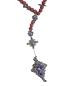 Preview: Rosary filigree made of silver / cross with enamel, 19th century