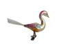 Preview: Glasornament,  Schwan / Vogel auf Zwicker, 50er Jahre
