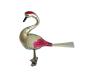 Preview: Glasornament,  Schwan / Vogel auf Zwicker, 50er Jahre