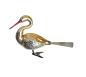 Preview: Glasornament,  Schwan / Vogel auf Zwicker, 50er Jahre
