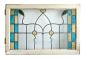 Preview: Antikes Holzfenster Original mit Buntglas/Bleiglas um 1900