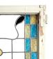 Preview: Antikes Holzfenster Original mit Buntglas/Bleiglas um 1900