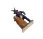 Preview: Grulicher Teufel / Krampus mit Sack Kinder  (7 cm)