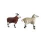 Preview: 2 German putz wooly sheep, around 1930