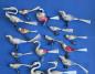 Preview: 21 Swan / Birds on clip, collection, around 1950