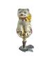 Preview: Glass ornament cat around 1930