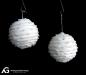 Preview: 2 Spun cotton Snowballs, ca. 1900