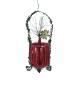 Preview: Glasornament Vase mit Tinsel und leonischen Drähten um 1890