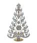 Preview: Free standing vintage rhinestone Christmas tree - Prong Set Stones, 33 cm