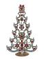 Preview: Bunter glitzernder Christbaum aus Strass Steinen - Gablonz, 31 cm