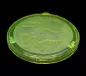 Preview: Uranium glass platter, ca. 1930, Curt Schlevogt Gablonz / Heinrich Hoffmann