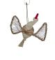 Preview: Antique Christmas tree ornament, swan with wire wings around 1920