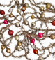 Preview: 4 Tinsel Garlands with glass Beads, ca. 650 cm