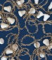 Preview: Gold colored tinsel garlands with spun cotton bells,  ca. 30s, ca. 560 cm long