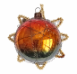 Preview: Wire wrapped glass kugel, indent kugel, Lauscha