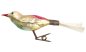 Preview: Lauscha song bird on clip, around 1920