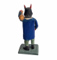 Preview: Grulicher Krippenfigur,  Teufel / Krampus mit Keule  (7 cm)