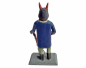 Preview: Grulicher Krippenfigur,  Teufel / Krampus mit Rute  (7 cm)