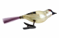 Preview: Lauscha song bird on clip, around 1920