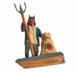 Preview: Grulich nativity figure, Devil / Krampus with trident  (7 cm)