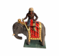 Preview: Grulicher Krippenfigur "Elefant mit Treiber" (5 cm)
