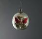 Preview: Lauscha Kugel mit Schmetterling ~ 1910